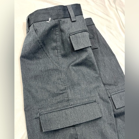 Express Charcoal Gray Trademark Relaxed Fit Wide Leg Dress Pants Men’s 34x32 - Picture 16 of 16